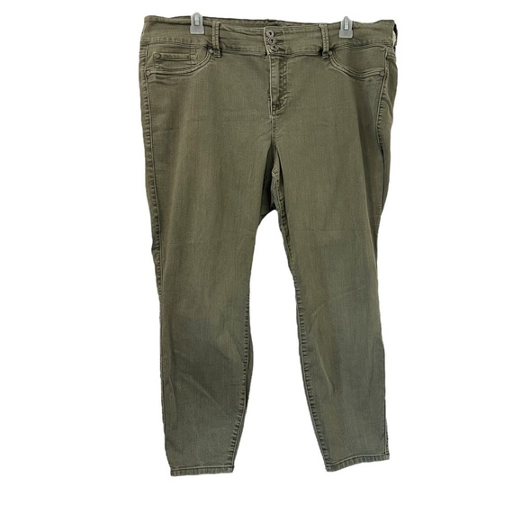 Torrid Olive Green Jeans - Picture 1 of 3